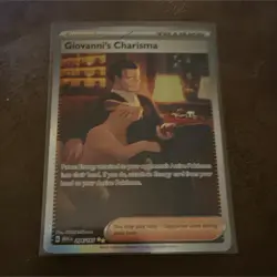 Pokemon Giovanni's Charisma 204/165 Sv: Scarlet & Violet 151 Special Illustrati… - Image 1