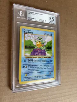 1999 Pokemon Shadowless Base Set Squirtle #63 BGS 8.5 - Image 2