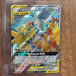 Moltres & Zapdos & Articuno GX 66/68 Pokemon Hidden Fates Ultra Rare Tag Team NM - Image 4