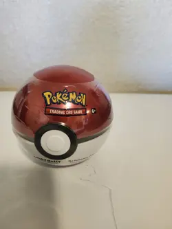 2022 Pokemon TCG Pokemon Go Red Pokeball Tin A22 NEW SEALED 3 Booster - Image 1