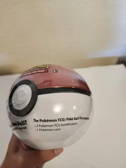 2022 Pokemon TCG Pokemon Go Red Pokeball Tin A22 NEW SEALED 3 Booster - Image 2