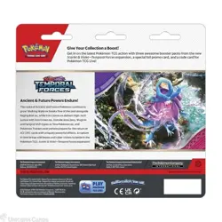 Pokemon TCG Scarlet & Violet Temporal Forces 3 Blister Pack Cyclizar NEW/SEALED - Image 2