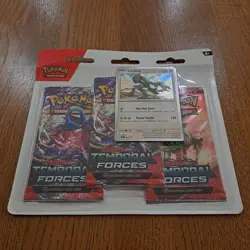 Pokemon TCG Scarlet & Violet Temporal Forces 3 Blister Pack Cyclizar NEW/SEALED - Image 5