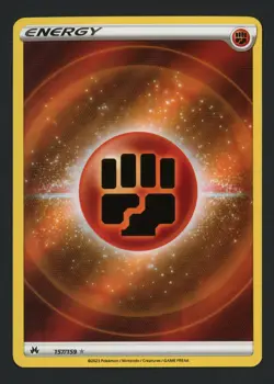 Fighting Energy (Texture Full Art) 157/159 Crown Zenith Ultra Rare Pokemon TCG - Image 1