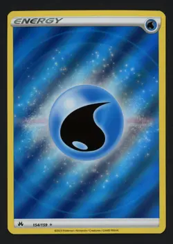 Water Energy (Texture Full Art) 154/159 Crown Zenith Ultra Rare Pokemon TCG - Image 1