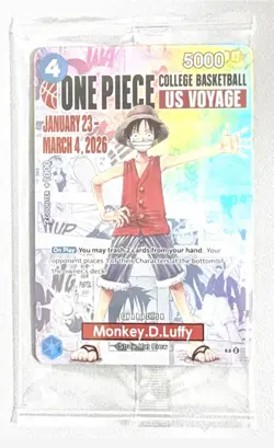 ONE PIECE Monkey D. Luffy US Voyage - Univ. of Illinois Basketball Promo Card - Image 1