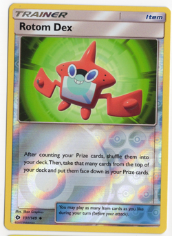 Rotom Dex 131/149 Sun & Moon Reverse Holo Pokemon Card - Image 1