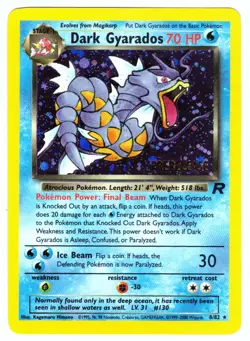 Dark Gyarados - 1998 Team Rocket PreRelease Holo Card (nrmt) - (Pokemon) B - Image 1