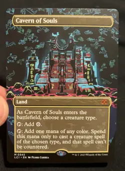 MTG Cavern of Souls (0345) (Borderless) Near Mint Normal Lost Caverns of Ixa - Image 1
