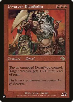 [MTG] Dwarven Bloodboiler (JUD-84) (PLST) NM - Image 1