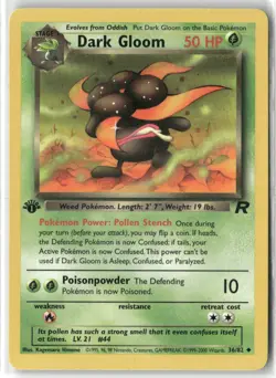 Pokemon Dark Gloom 36/82 1st Edition Team Rocket Uncommon - Image 1