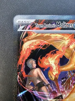 Pokemon TCG Team Rockets Moltres EX Card 229/182 Destined Rivals - Image 3