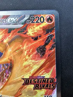 Pokemon TCG Team Rockets Moltres EX Card 229/182 Destined Rivals - Image 4