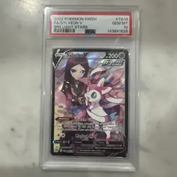 Pokemon Sylveon V TG14/TG30 Brilliant Stars Full Art Ultra Rare Holo PSA 10 - Image 1