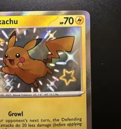 2024 POKEMON PALDEAN FATES #131/091 PIKACHU SHINY RARE NEAR MINT NM - Image 3