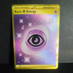 Pokemon TCG Basic Psychic Energy 207/165 Scarlet & Violet 151 Hyper Rare Holo - Image 1