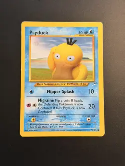 2002 Pokemon - Psyduck #79/105 - Neo Destiny Unlimited - Common - MP - Image 1