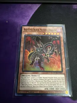Yu-Gi-Oh! Red-Eyes Black Meteor Dragon DUNE-EN095 Super Rare 1st Edition M/NM! - Image 1