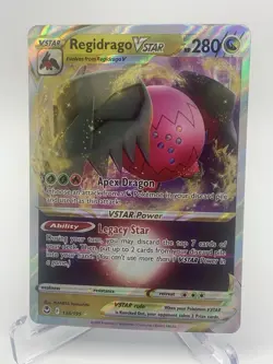 Regidrago VSTAR - 136/195 - Pokemon Silver Tempest Ultra Rare Card NM - Image 1