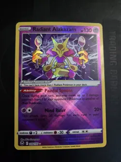 Pokemon TCG - Radiant Rare 3 Card Lot - Alakazam, Tsareena, Jirachi- EX - Image 2