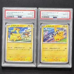 PSA10 Pikachu Gym Promo Sequential 2-Card Set 197/SV-P & 120/SV-P JP GEM MINT - Image 2