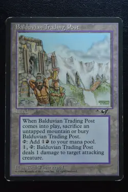 Magic The Gathering MTG BALDUVIAN TRADING POST Alliances MP Moderately Played - Image 1