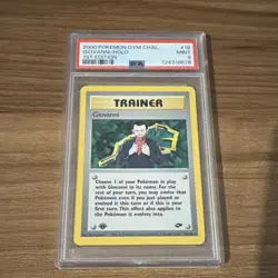 Pokemon Giovanni 18/132 Gym Challenge 1st Edition Holo Rare PSA 9 2000 - Image 1