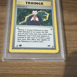 Pokemon Giovanni 18/132 Gym Challenge 1st Edition Holo Rare PSA 9 2000 - Image 2