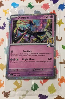 Pokemon TCG Xerneas 064/132 Asian English Promo Stamp Sealed 2025 *US Seller* - Image 1