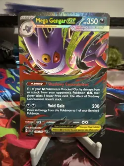 Pokemon TCG Mega Gengar EX Foil 125/217 Mega Evolution Ascensed Heroes NM - Image 1