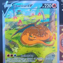 The Pokemon Company Charizard V SWSH260 Promo Holo Basic 220 HP Incinerate - Image 1