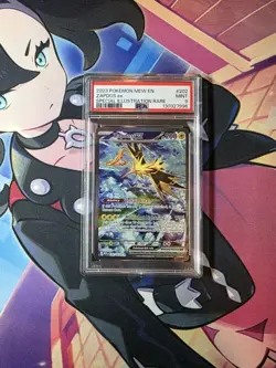 Zapdos EX 202/165 Scarlet & Violet 151 Special Illustration Rare Pokemon PSA 9 - Image 1