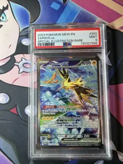Zapdos EX 202/165 Scarlet & Violet 151 Special Illustration Rare Pokemon PSA 9 - Image 2