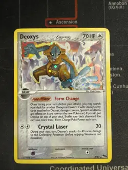 Deoxys 2/17 Pop Series 4 Pokemon Card Rare Holo, Moderately Played - Image 1