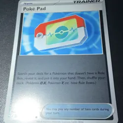 Pokemon TCG Poke Pad Trainer-Item Card 198/217 Holofoil - Image 3