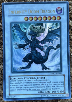 Infernity Doom Dragon TSHD-EN042 Yugioh Trading Card - Image 1
