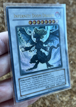 Infernity Doom Dragon TSHD-EN042 Yugioh Trading Card - Image 3