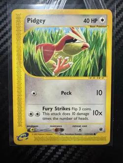 Pidgey 123/165 2002 Expedition Pokemon Card TCG Komiya Artwork WOTC Vintage - NM - Image 1