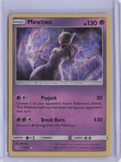 Pokemon Mewtwo Holo Rare TCG Card 12/18 Detective Pikachu LP - Image 1