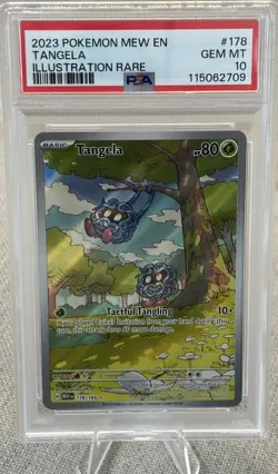 2023 POKEMON MEW EN ILLUSTRATION RARE #178 TANGELA PSA 10 - Image 1