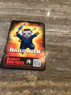 POKEMON PIKACHU COSPLAY! * MINI POSTER MOVIE TICKET* HALLOWEEN - Image 2