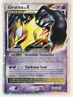 Giratina LV.X MP 124/127 Platinum Pokemon TCG Holo - Image 1
