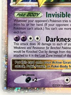 Giratina LV.X MP 124/127 Platinum Pokemon TCG Holo - Image 5