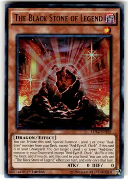 Yugioh - The Black Stone of Legend LDK2-ENJ05 Unlimited Ultra Rare NM - Image 1