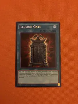 Yugioh Illusion Gate MZMU-EN023 Secret Rare 1st Edition NM - Image 1