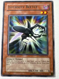 Infernity Beetle [TSHD-EN014] Rare 1st Edition MP Shining Darkness Yugioh - Image 4