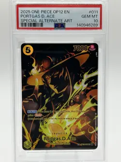 One Piece Portgas.D.Ace (ST13-011) (SP) Legacy of the Master OP12 PSA 10 - Image 1