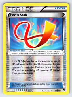 Focus Sash 91/111 2014 B&W Furious Fists Pokemon Card TCG Reverse Holo - Lp - Image 1
