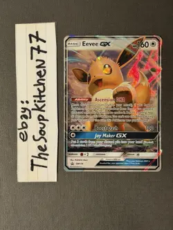 Eevee GX SM 174 Holo Black Star Promo SM174 Pokemon Card M - Image 1