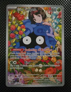 Pokemon Erika's Tangela Full Art Holo Grass Card 218/217 80 HP 50 Attack - Image 1